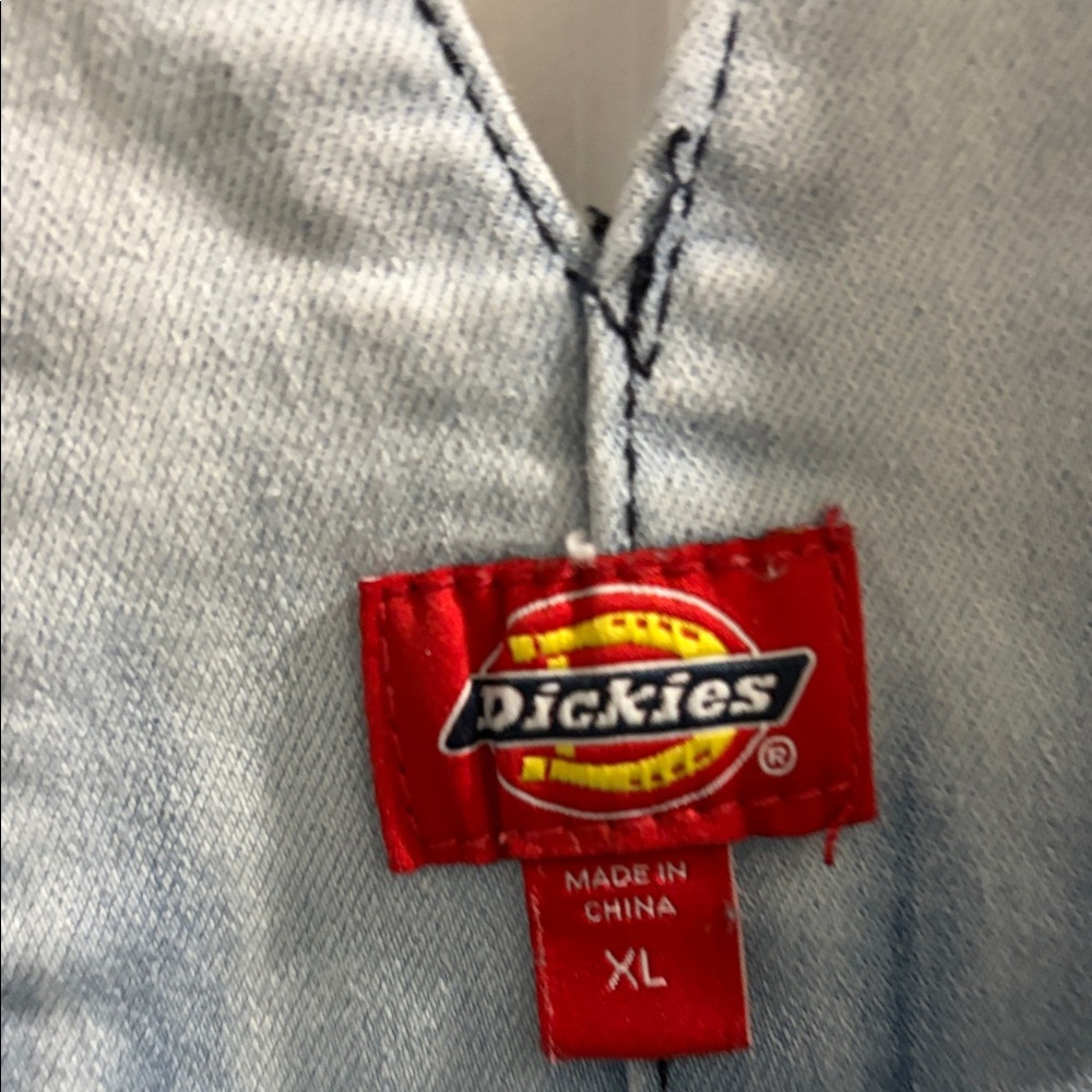 Dickies Blue Tie-Dye Denim Overalls - Picture 2 of 4